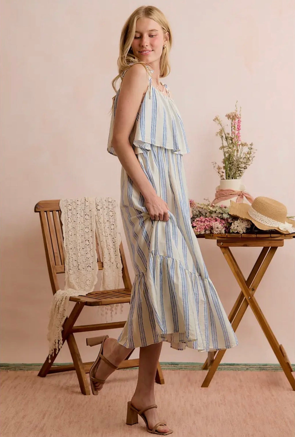 Blue Skies & Fireflies MIDI Dress