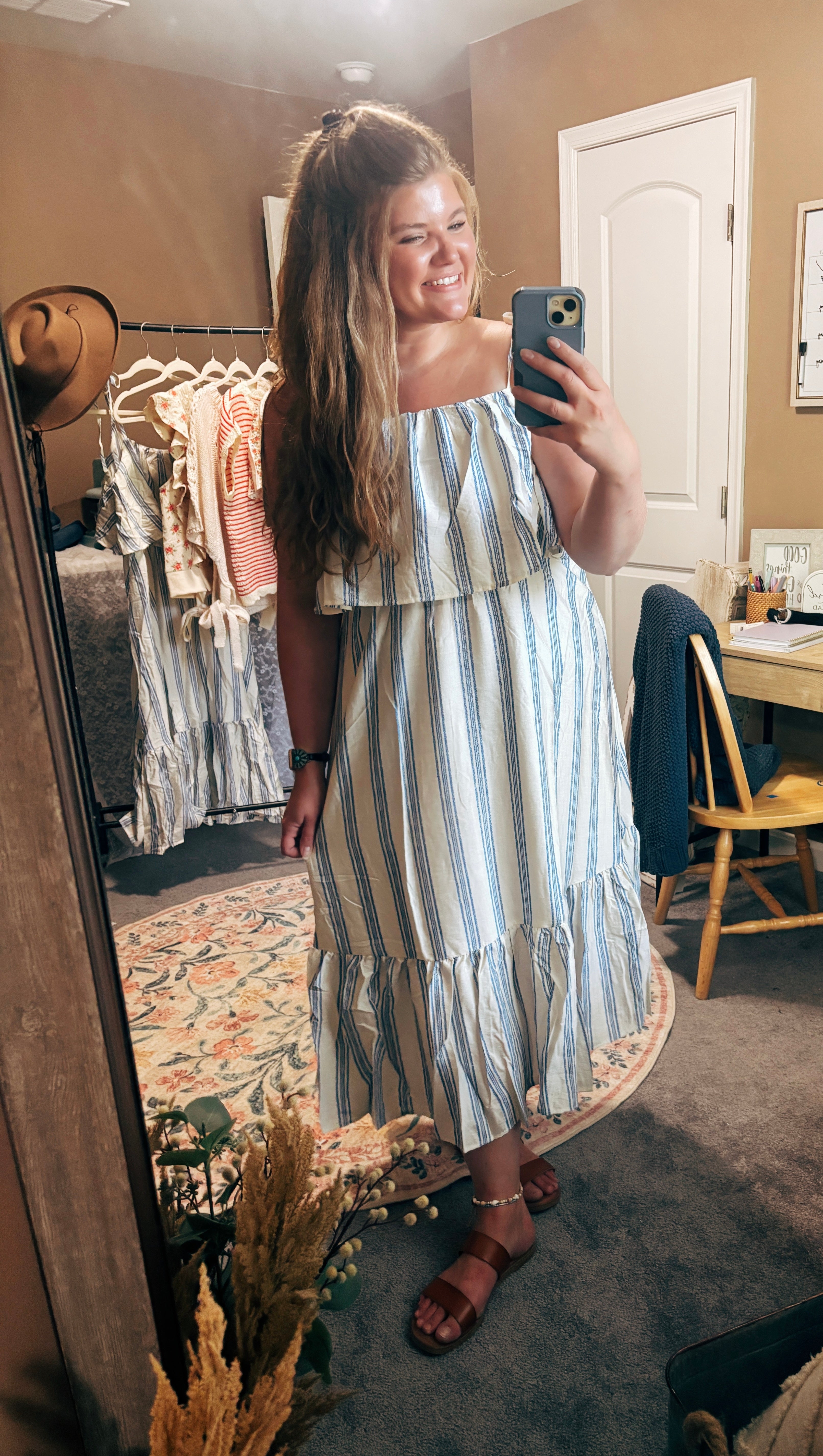Blue Skies & Fireflies MIDI Dress