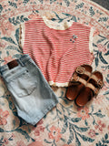 Stars, Stripes & Scallops Sweater Top